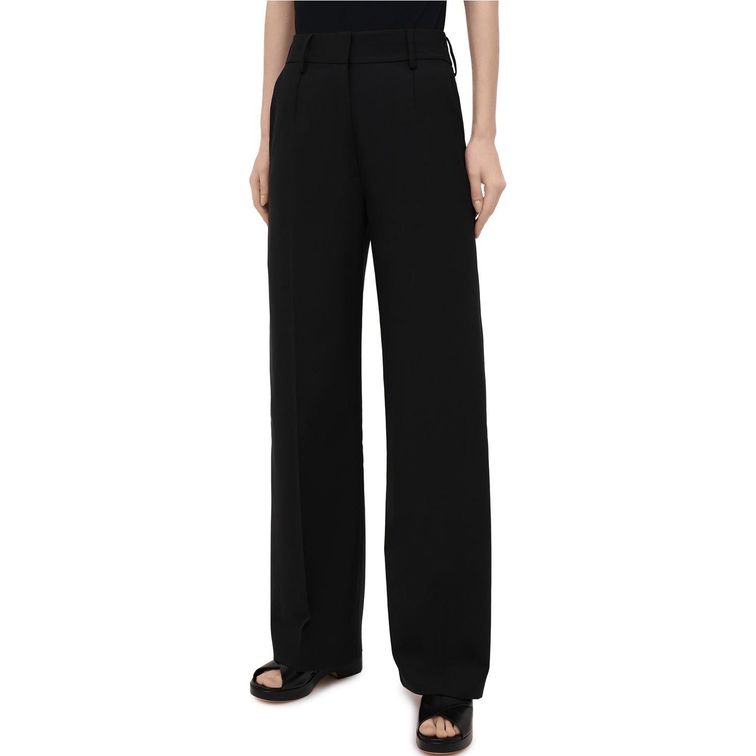 (Women) Burberry Solid Color Straight-Leg Loose Casual Pants for Women 80373251 圖 3