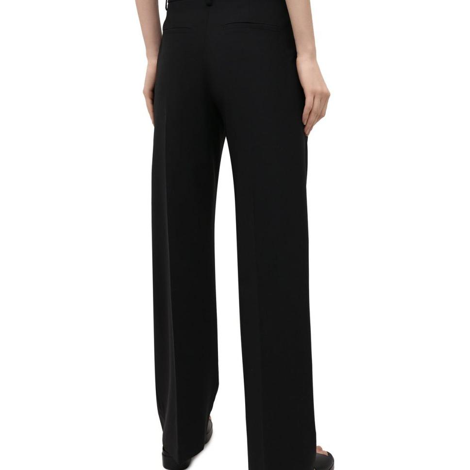 (Women) Burberry Solid Color Straight-Leg Loose Casual Pants for Women 80373251 圖 4