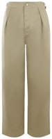 (Women) Burberry Solid Cotton Wide-Leg Casual Pants Women’s Khaki. 80775051 (Women) Burberry Solid Cotton Wide-Leg Casual Pants Women’s Khaki. 80775051