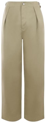 (W) バーバリー 無地 コットン ワイドレッグ カジュアルパンツ レディース カーキ. 80775051 Order (W) バーバリー 無地 コットン ワイドレッグ カジュアルパンツ レディース カーキ. 80775051