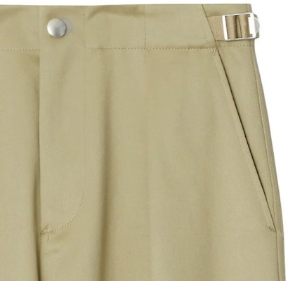 (W) バーバリー 無地 コットン ワイドレッグ カジュアルパンツ レディース カーキ. 80775051 Purchase (W) バーバリー 無地 コットン ワイドレッグ カジュアルパンツ レディース カーキ. 80775051