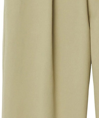 (W) バーバリー 無地 コットン ワイドレッグ カジュアルパンツ レディース カーキ. 80775051 Details for (W) バーバリー 無地 コットン ワイドレッグ カジュアルパンツ レディース カーキ. 80775051