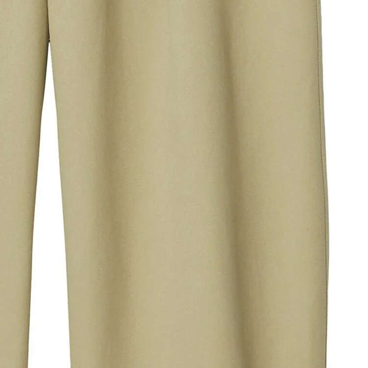 Sizing (W) バーバリー 無地 コットン ワイドレッグ カジュアルパンツ レディース カーキ. 80775051