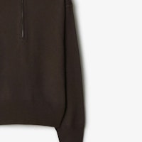 (W) Burberry Solid Half-Zip Loose Fit Sweatshirt Coklat. 80776051 Purchase (W) Burberry Solid Half-Zip Loose Fit Sweatshirt Coklat. 80776051