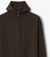 (W) Burberry Solid Half-Zip Loose Fit Sweatshirt Coklat. 80776051 Details for (W) Burberry Solid Half-Zip Loose Fit Sweatshirt Coklat. 80776051