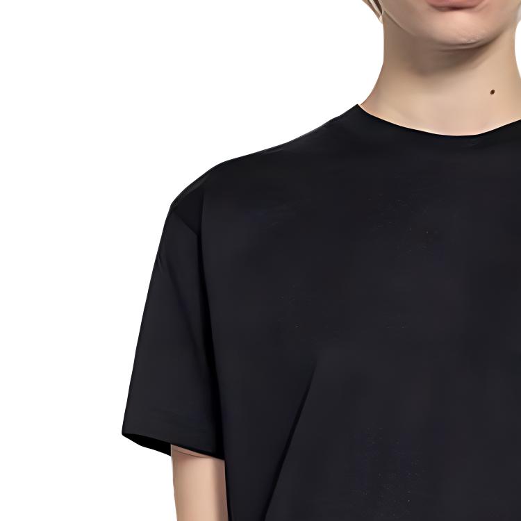 (Women) Burberry Solid Logo Print Crewneck T-Shirt SS23  Black 8017472 圖 4