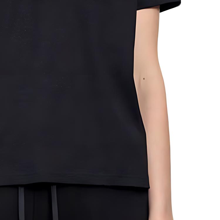 (Women) Burberry Solid Logo Print Crewneck T-Shirt SS23  Black 8017472 圖 7