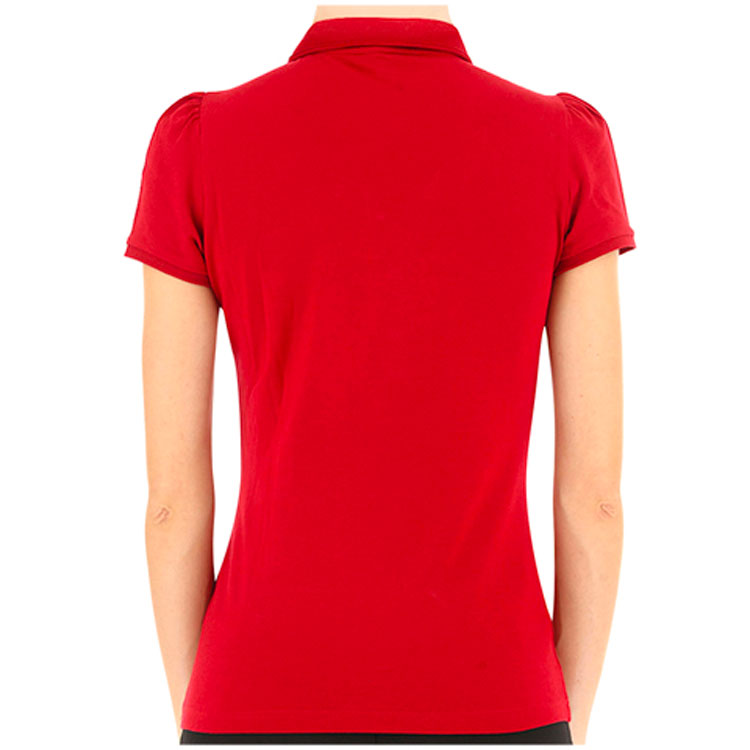 (Women) Burberry Solid Red Short Sleeve Polo Shirt SS21 38128361 圖 4