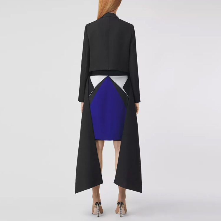 Shop (Women) Burberry Solid Single-Breasted Casual Long Sleeve Blazer - Black. 80467421