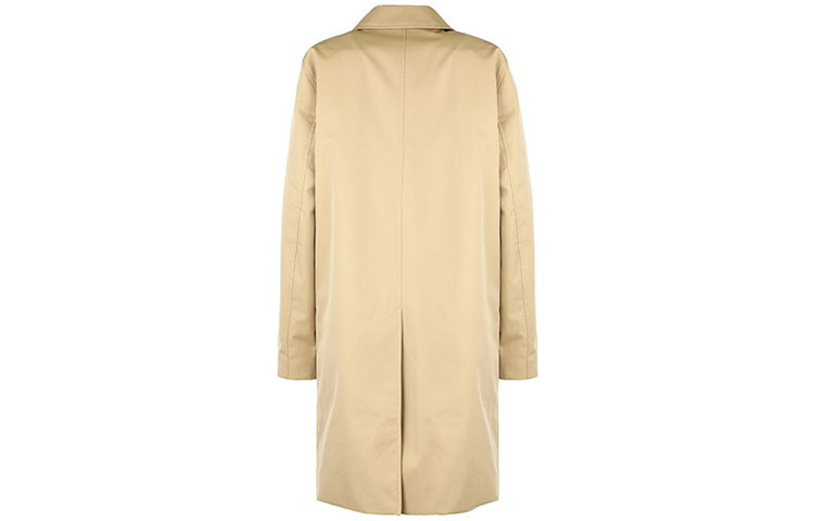 (Women) Burberry Solid Single-Breasted Long Trench Coat Khaki. 80167801 圖 3