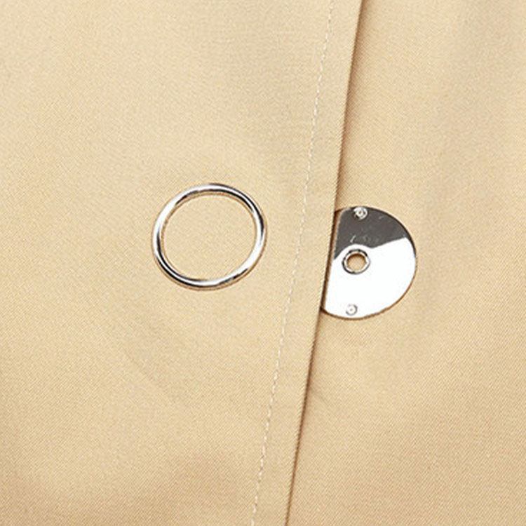 (Women) Burberry Solid Single-Breasted Long Trench Coat Khaki. 80167801 圖 7