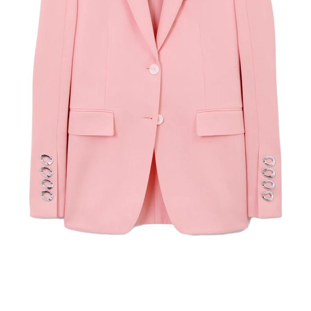 Sizing (Women) Burberry Solid Single-Breasted Pink Long-Sleeve Blazer . 80632431