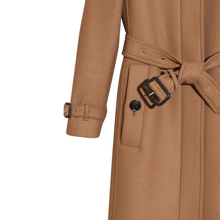 Details for (W) Burberry 綁帶方領大衣 女士棕色 40172461