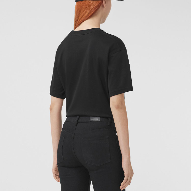 (Women) Burberry Spring/Summer Check Pocket Loose-Fit Cotton Oversized T-Shirt. 80449611 圖 5