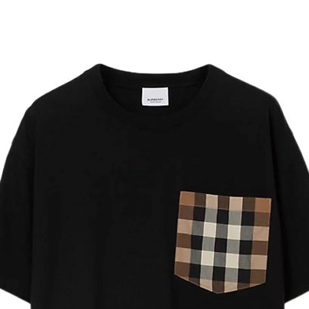 (Women) Burberry Spring/Summer Check Pocket Loose-Fit Cotton Oversized T-Shirt. 80449611 圖 7