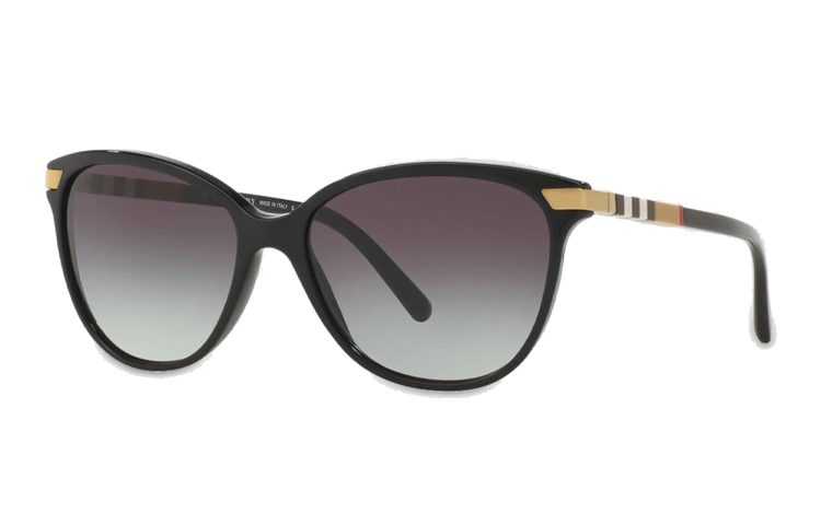 (Women) Burberry Square Sunglasses Small Frame Gray to Dark Blue Gradient 0BE4216F30018G57