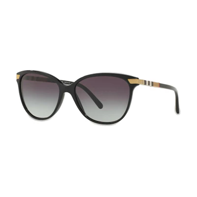 (Women) Burberry Square Sunglasses Small Frame Gray to Dark Blue Gradient 0BE4216F30018G57