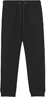 Order (Women) Burberry SS21 Black Embroidered Logo Cotton Jogger Sweatpants 80434671