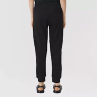 Purchase (Women) Burberry SS21 Black Embroidered Logo Cotton Jogger Sweatpants 80434671