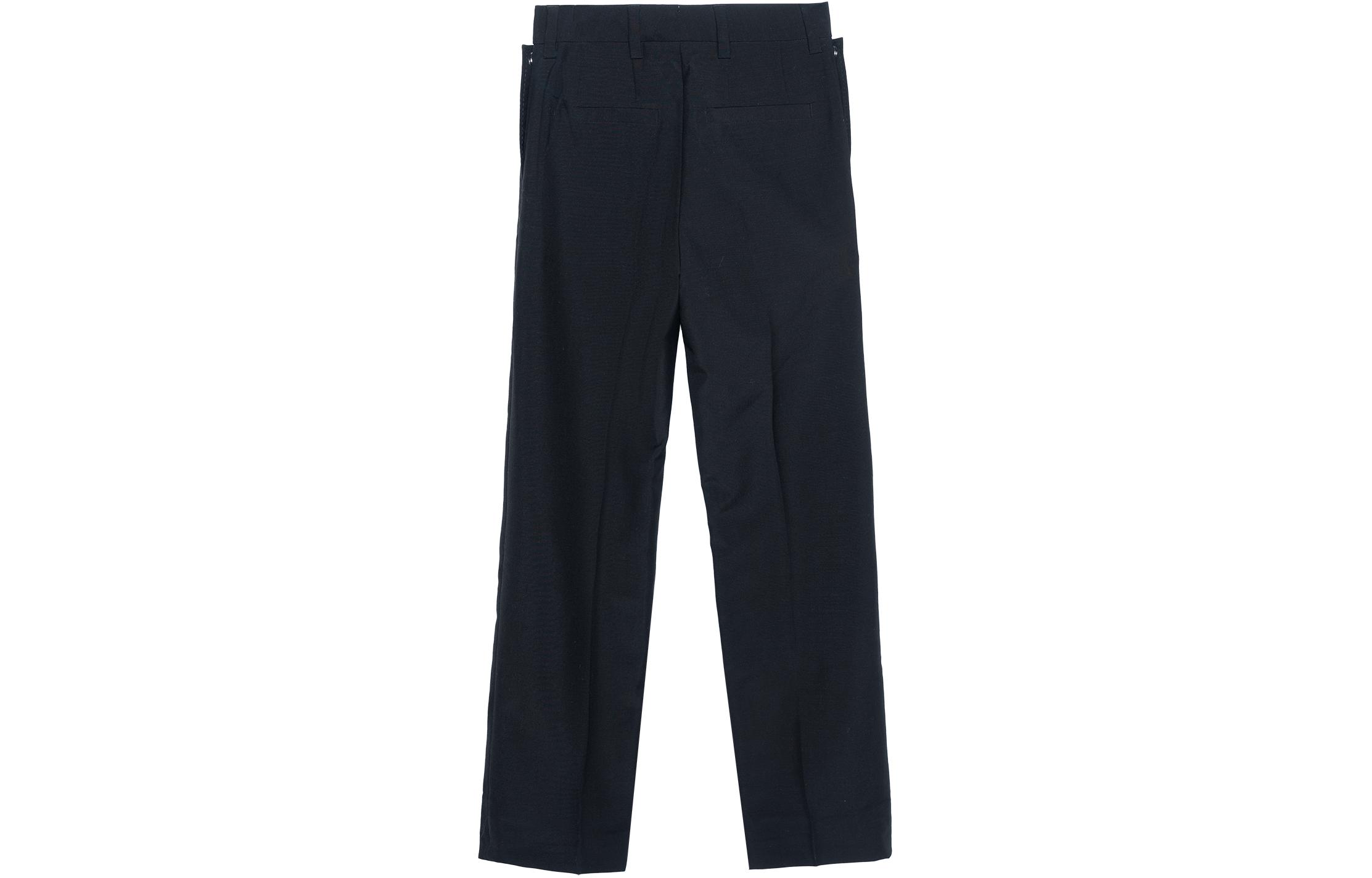 Order (W) 버버리 SS21 블랙 울 릴렉스 팬츠 80256041