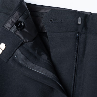 (Women) Burberry SS21 Black Wool Relaxed Pants 80256041 Cheap (Women) Burberry SS21 Black Wool Relaxed Pants 80256041