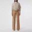 Lookbook (W) Pantalones Rectos Marinero de Sarga de Algodón Beige Casual Burberry SS21 80390541