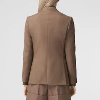 Shop (W) Burberry SS21 金扣羊毛西裝外套 深灰咖啡色 80417391