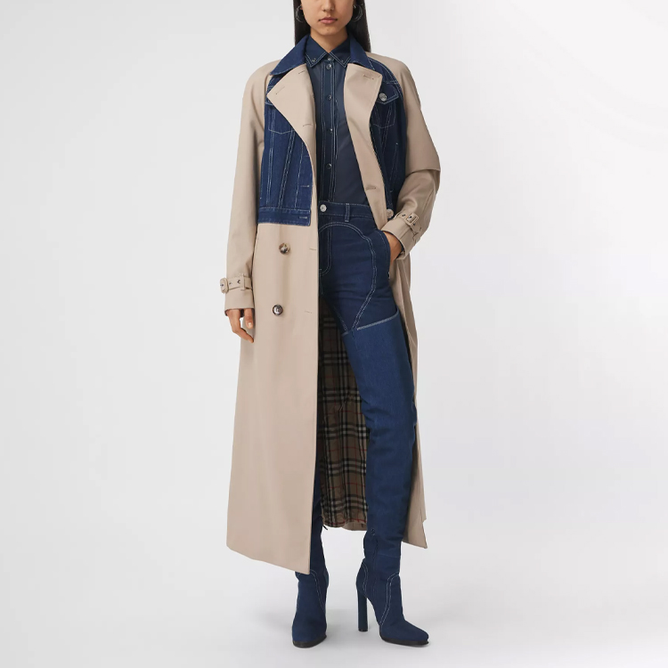 Shop (W) 버버리 SS21 하트 패턴 스키니 진 미드나잇 네이비 45681861