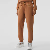 Lookbook (Women) Burberry SS21 Horseferry Print Cotton Sweatpants Khaki. 80387021