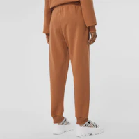 Shop (Women) Burberry SS21 Horseferry Print Cotton Sweatpants Khaki. 80387021