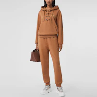 Purchase (Women) Burberry SS21 Horseferry Print Cotton Sweatpants Khaki. 80387021