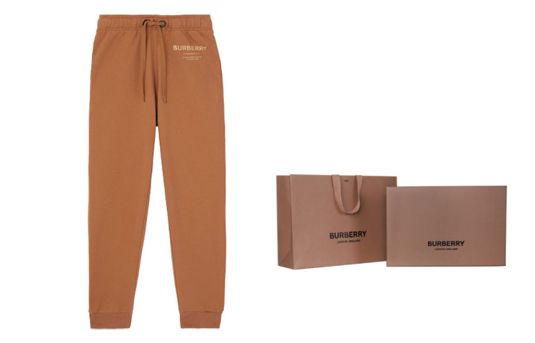 Sizing (W) Burberry SS21 Seluar Cotton Cetakan Horseferry Khaki. 80387021