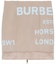 Buy (Women) Burberry SS21 Logo Print Stretch Woven Skirt Soft Yellow Brown. 80392121