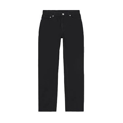 (Women) Burberry SS21 Logo Straight-Leg Jeans Women’s Black. 80419251