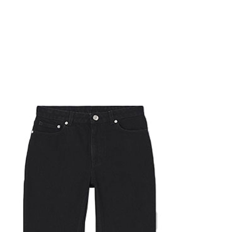 Sizing (Women) Burberry SS21 Logo Straight-Leg Jeans Women’s Black. 80419251