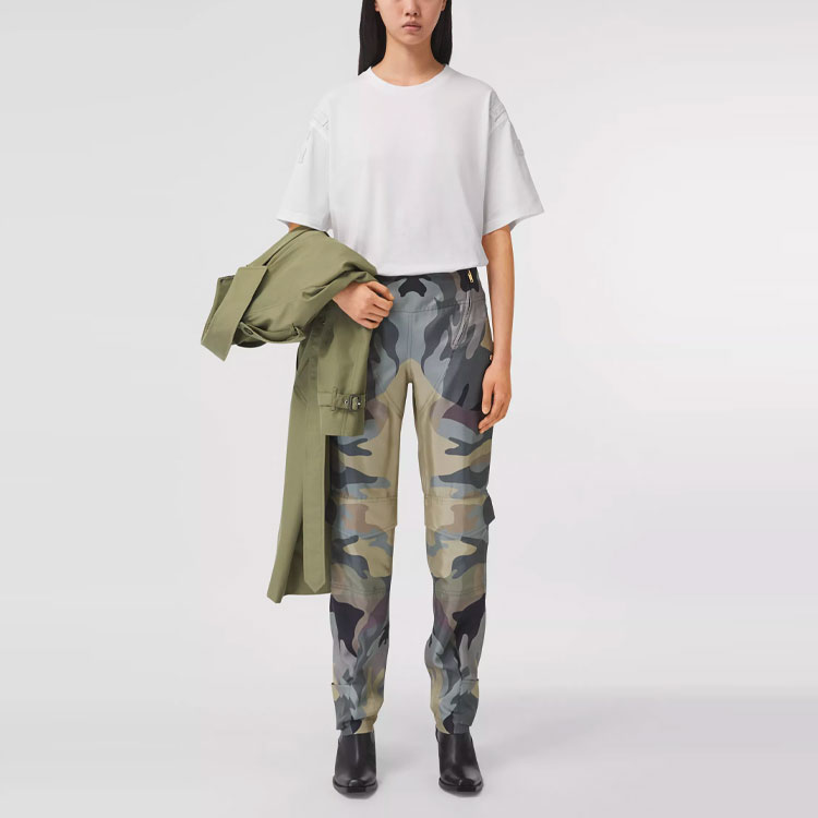 (Women) Burberry SS21 Loose Fit Badge Cotton T-Shirt White 80426331 圖 5