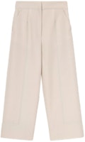 (Women) Burberry SS21 Loose Fit Wide-Leg Straight Pants Beige 80390601 (Women) Burberry SS21 Loose Fit Wide-Leg Straight Pants Beige 80390601