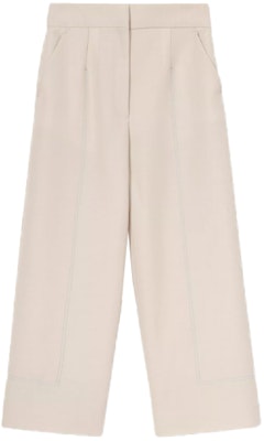 (Women) Burberry SS21 Loose Fit Wide-Leg Straight Pants Beige 80390601 Order (Women) Burberry SS21 Loose Fit Wide-Leg Straight Pants Beige 80390601