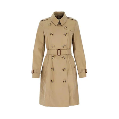 (Women) Burberry SS21 Mid-Length Chelsea Trench Coat in Khaki 80279931