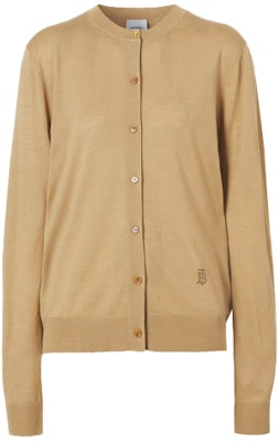 (W) バーバリー SS21 モノグラム ウールカシミア ニットセーター キャメル 80435121 Order (W) バーバリー SS21 モノグラム ウールカシミア ニットセーター キャメル 80435121