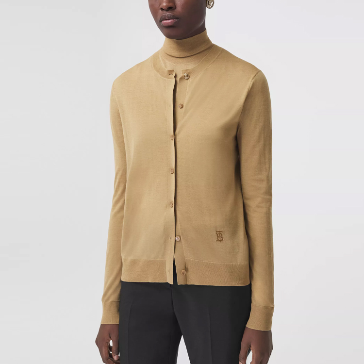 Lookbook (W) バーバリー SS21 モノグラム ウールカシミア ニットセーター キャメル 80435121