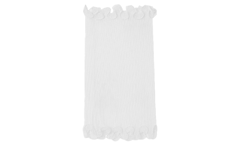 (Women) Burberry SS21 Pleated Fishnet Pencil Skirt Casual Long Skirt Off-White 45677571