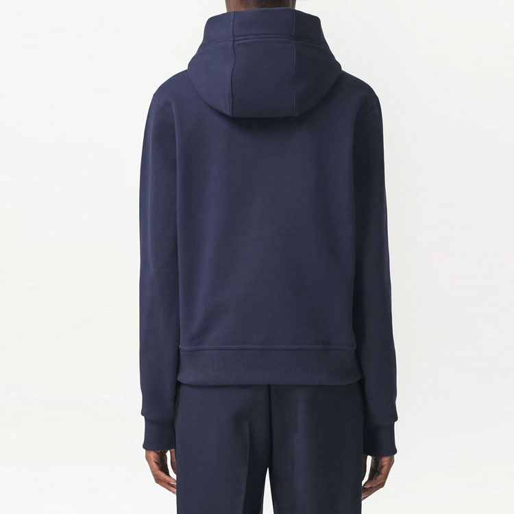 (Women) Burberry SS21 Printed Cotton Loose-Fit Tie Hoodie - Blue. 80389661 圖 4