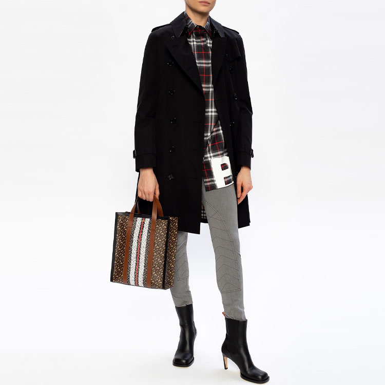 (Women) Burberry SS21 Red Plaid Long Sleeve Shirt with Logo Print. 80381441 圖 3