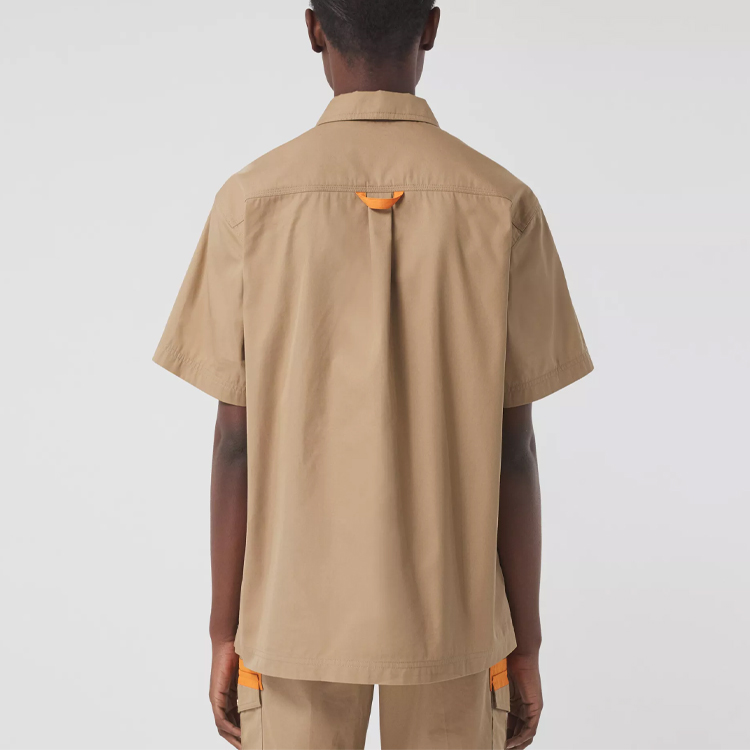 (Women) Burberry SS21 Relaxed Fit Pocket Short Sleeve Shirt Khaki 80411191 圖 4
