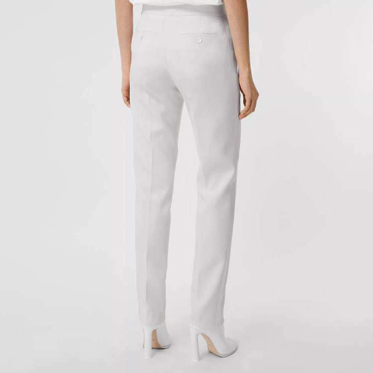 Purchase (W) Pantalones Rectos Blancos Burberry SS21 Talle Medio. 80408401