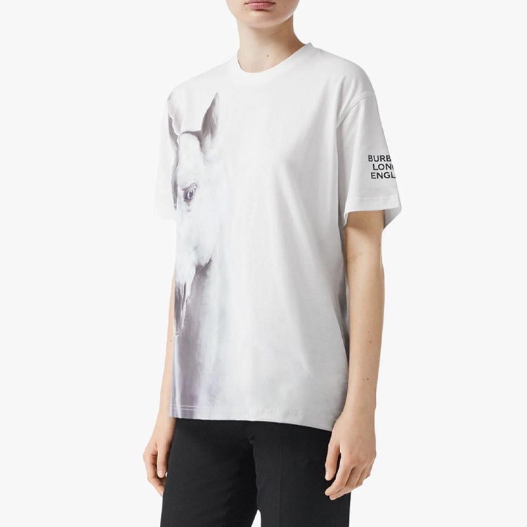 (Women) Burberry SS21 Unicorn Print White Short Sleeve T-Shirt 80173521 圖 5