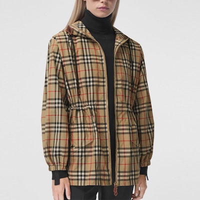 (W) Burberry SS21 復古格紋連帽外套 經典檔案米色 80429021 Lookbook (W) Burberry SS21 復古格紋連帽外套 經典檔案米色 80429021