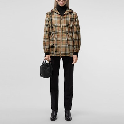 (W) Burberry SS21 復古格紋連帽外套 經典檔案米色 80429021 Purchase (W) Burberry SS21 復古格紋連帽外套 經典檔案米色 80429021