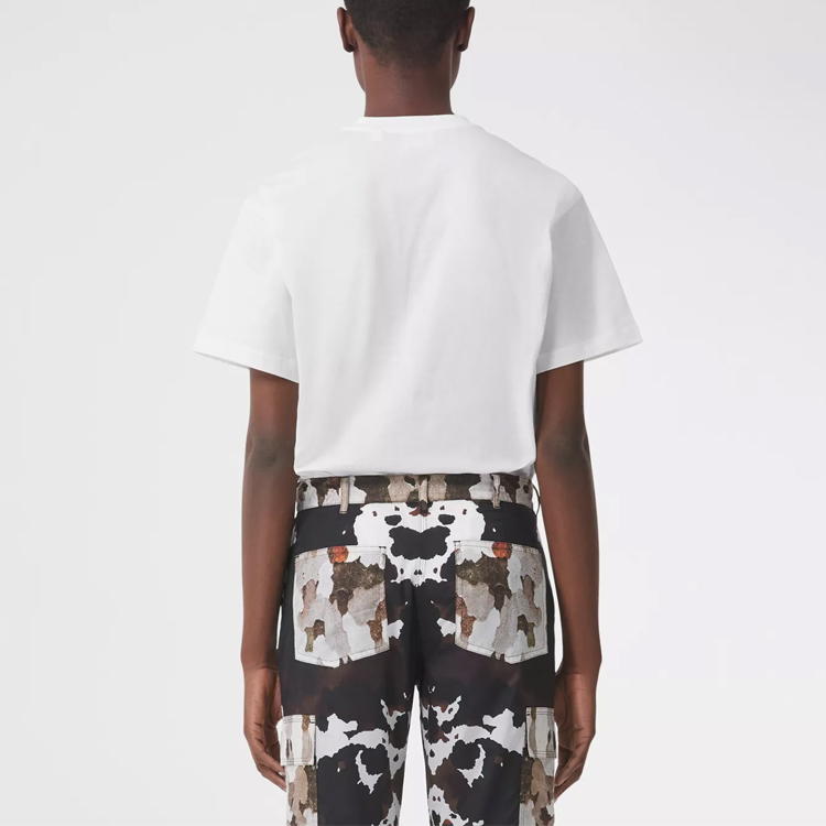 (Women) Burberry SS21 White Fitted Cotton Logo Short-Sleeve T-Shirt. 80434531 圖 6